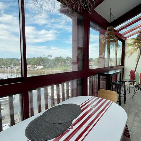 Apartamento Port Sud - T3 En Duplex Avec Vue Panoramique Sur Le Port De Capbreton Exterior foto