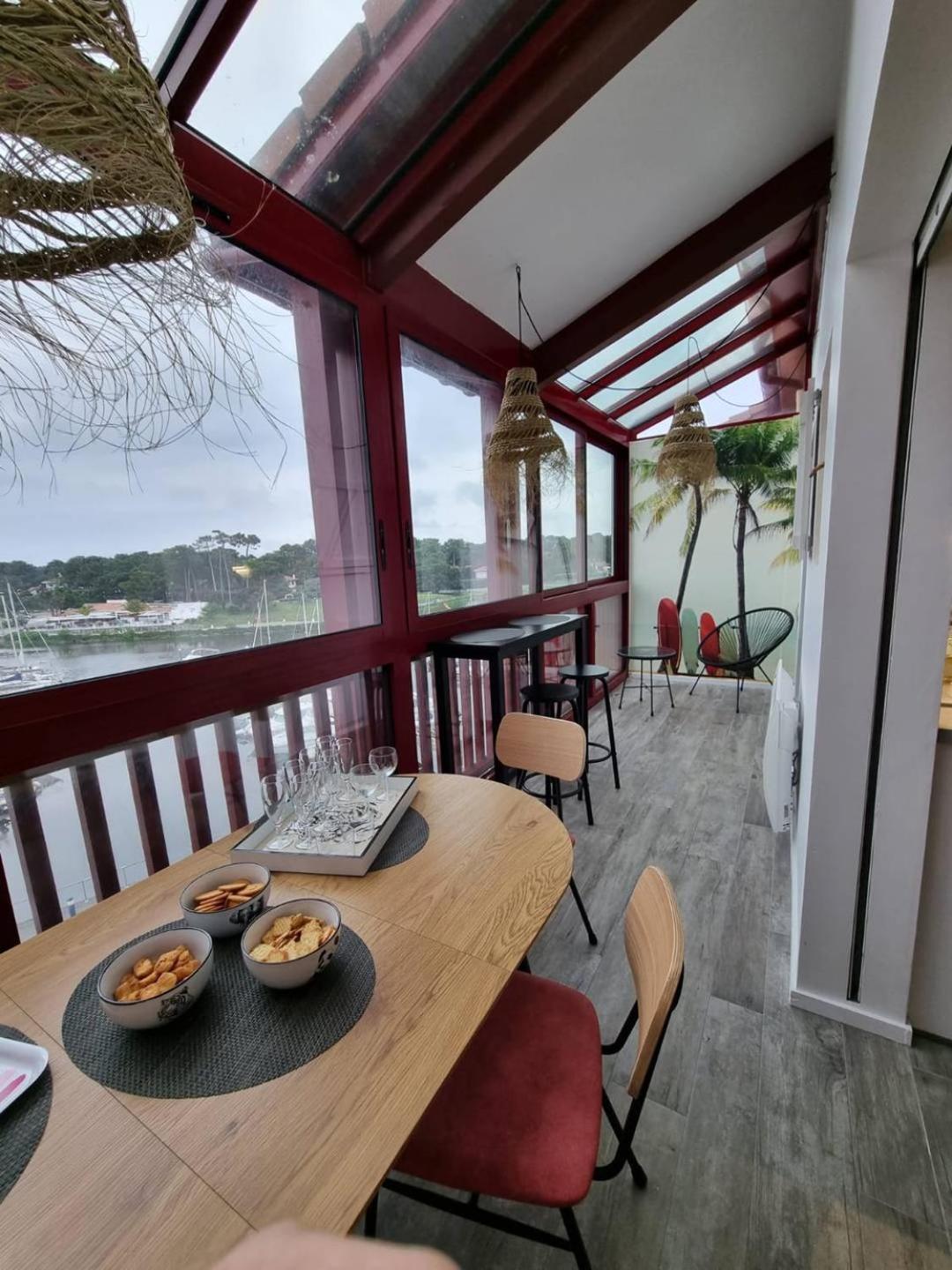 Apartamento Port Sud - T3 En Duplex Avec Vue Panoramique Sur Le Port De Capbreton Exterior foto
